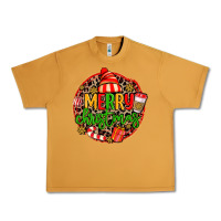 Peanut Butter merry leopard merry christmas Urban Heavy Tee - MaliasSmallBusiness