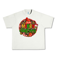 Pistachio merry leopard merry christmas Urban Heavy Tee - MaliasSmallBusiness