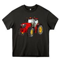 Asphalt western farm tractor red Heavy Core Tee - Artiststas
