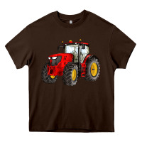 Chocolate Brown western farm tractor red Heavy Core Tee - Artiststas