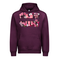 Mauve Wine breast cancer emt emergency medical technician Urban Hoodie - LillyAllenDesigns