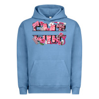 Pigment Pebble Blue breast cancer emt emergency medical technician Urban Hoodie - LillyAllenDesigns