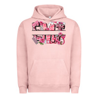 Pigment Salmon breast cancer emt emergency medical technician Urban Hoodie - LillyAllenDesigns