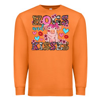 Carrot hogs and kisses pig  olivia Premium Sweatshirt - OliviaCreatesArt
