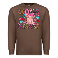 Chestnut hogs and kisses pig  olivia Premium Sweatshirt - OliviaCreatesArt