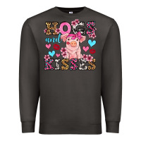 Smoke hogs and kisses pig  olivia Premium Sweatshirt - OliviaCreatesArt
