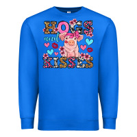 True Royal hogs and kisses pig  olivia Premium Sweatshirt - OliviaCreatesArt