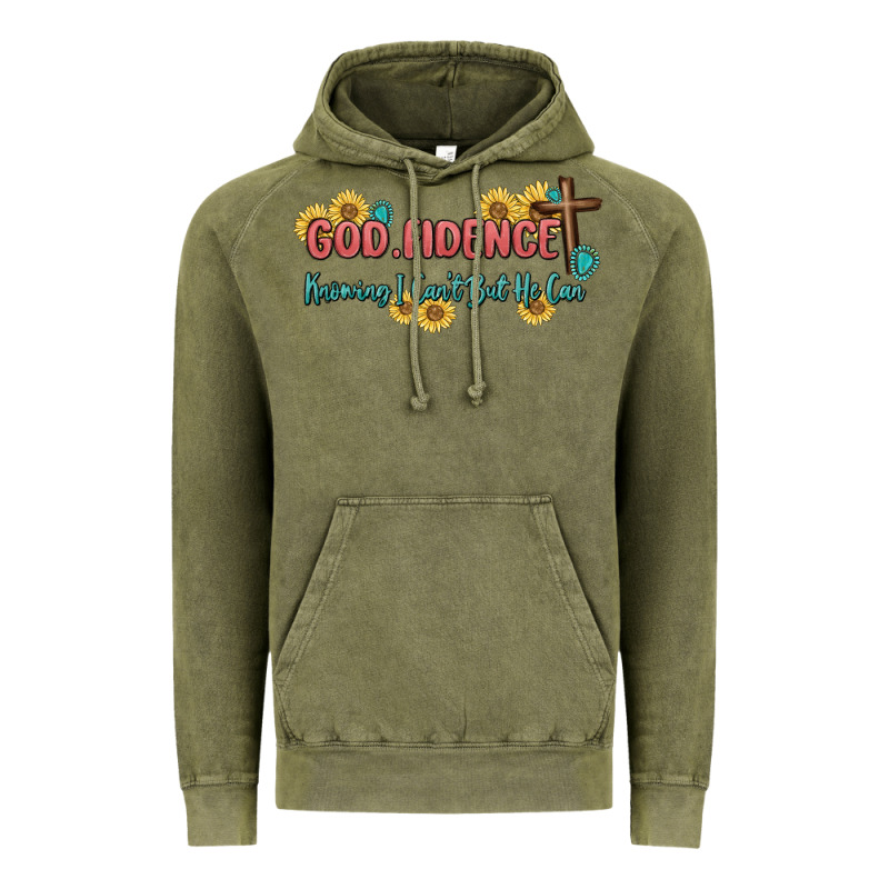 God Fidence Vintage Hoodie by MaliasSmallBusiness | Teevron