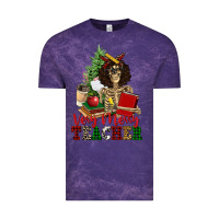 Cloud Purple very merry teacher skeleton Vintage Tee - NancyCooperArtShop