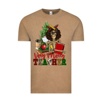 Vintage Coffee very merry teacher skeleton Vintage Tee - NancyCooperArtShop