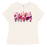 Bone cancer ribbon with teeth Ladies Tee - AdoDesignShop
