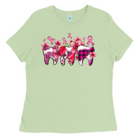 Matcha cancer ribbon with teeth Ladies Tee - AdoDesignShop