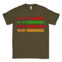 Army Green holiday spirit hohoho bright merry Classic Tee - MaliasSmallBusiness