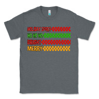 Charcoal Heather holiday spirit hohoho bright merry Classic Tee - MaliasSmallBusiness