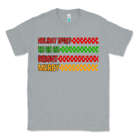 Heather Grey holiday spirit hohoho bright merry Classic Tee - MaliasSmallBusiness