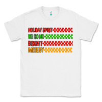 White holiday spirit hohoho bright merry Classic Tee - MaliasSmallBusiness