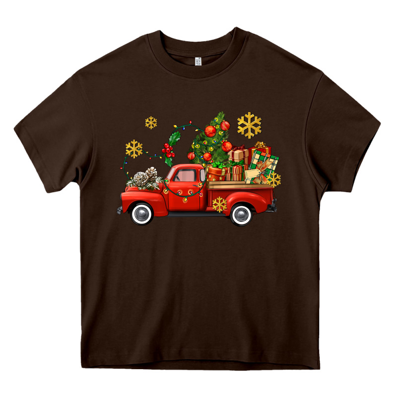 Christmas Truck Heavy Core Tee by AdoDesignShop | Teevron
