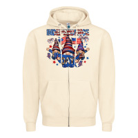 Sandshell Independence Day with gnomies Zipper Hoodie - HowdyJamesFarm