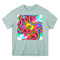 Arona tie dye floral seamless pattern Heavy Core Tee - BundleAndBundleShop