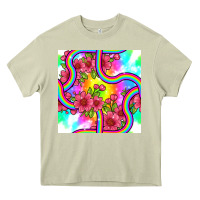 Mossy tie dye floral seamless pattern Heavy Core Tee - BundleAndBundleShop