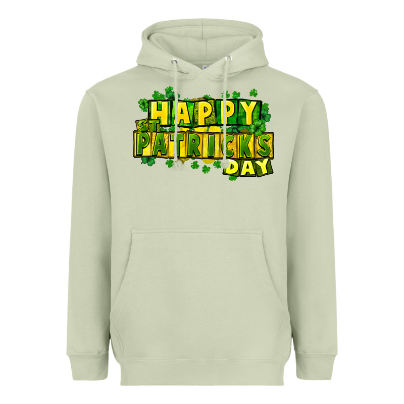 Happy St. Patrick's Day Heavyweight Hoodie by HowdyJamesFarm | Teevron