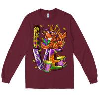 Burgundy Mardi Gras love Long Sleeve Tee - LillyAllenDesigns