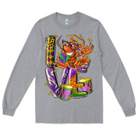 Heather Grey Mardi Gras love Long Sleeve Tee - LillyAllenDesigns