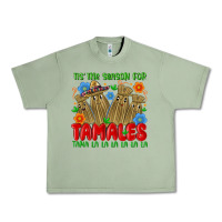 Oil Green tis the season for tamales tama la la la la la la Urban Heavy Tee - MaliasSmallBusiness