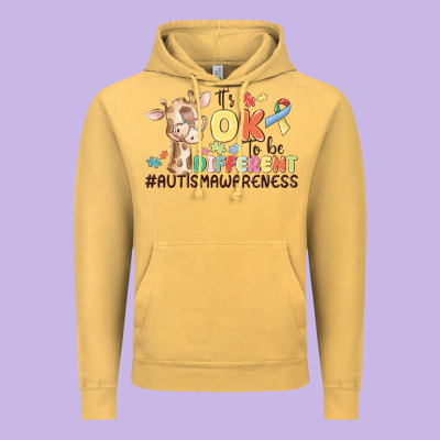 Its Ok To Be Different Vintage Hoodie Designed By Maliassmallbusiness