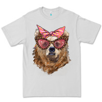 Dove Grey mama bear with glasses and bandana Premium Tee - Artiststas