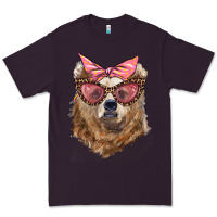 Mama Bear With Glasses And Bandana Premium Tee | Teevron
