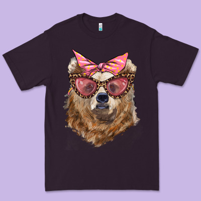 Mama Bear With Glasses And Bandana Premium Tee Designed By Artiststas