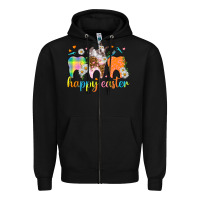 Black Happy Easter Dental Easter Day Zipper Hoodie - HowdyJamesFarm