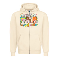 Sandshell Happy Easter Dental Easter Day Zipper Hoodie - HowdyJamesFarm