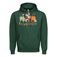 Sports Green Happy Easter Dental Easter Day Zipper Hoodie - HowdyJamesFarm