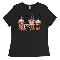 Black cat mom coffee Ladies Tee - Jasminsmagicworld