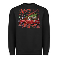 Black merrycamperchristmas Heavyweight Sweatshirt - SublimationCraftShop