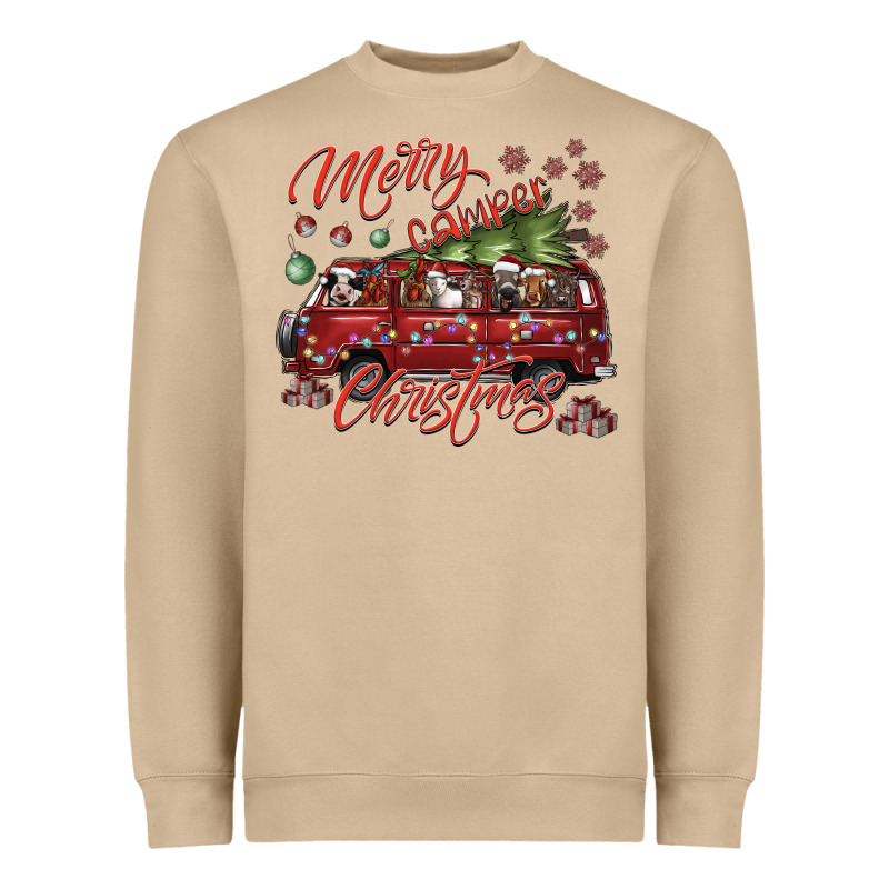 Merrycamperchristmas Heavyweight Sweatshirt by SublimationCraftShop | Teevron