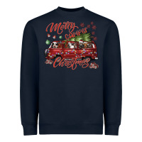 Navy merrycamperchristmas Heavyweight Sweatshirt - SublimationCraftShop