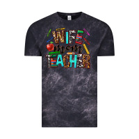 Cloud Black wife mom teacher Vintage Tee - NancyCooperArtShop