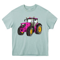 Arona western farm tractor pink Heavy Core Tee - Artiststas