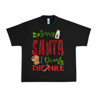 Black sorry santa ı drank the milk Urban Heavy Tee - MaliasSmallBusiness
