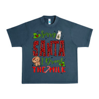 Midnight Navy sorry santa ı drank the milk Urban Heavy Tee - MaliasSmallBusiness