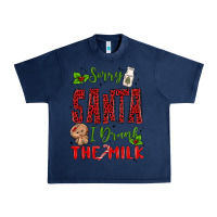 Navy sorry santa ı drank the milk Urban Heavy Tee - MaliasSmallBusiness