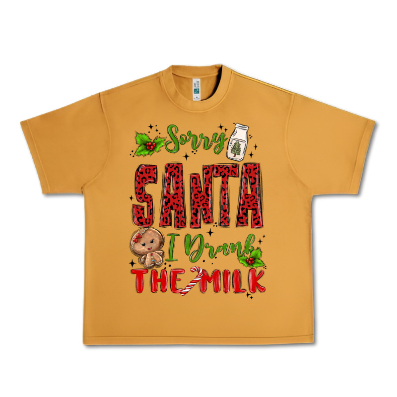 Sorry Santa ı Drank The Milk Urban Heavy Tee by MaliasSmallBusiness | Teevron