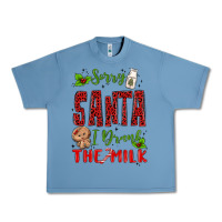 Pebble Blue sorry santa ı drank the milk Urban Heavy Tee - MaliasSmallBusiness