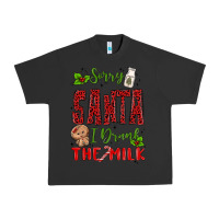 Pigment Black sorry santa ı drank the milk Urban Heavy Tee - MaliasSmallBusiness