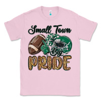 Bubblegum Pink small town big pride green Classic Tee - MaliasSmallBusiness