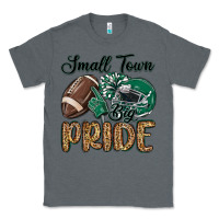 Charcoal Heather small town big pride green Classic Tee - MaliasSmallBusiness