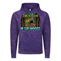 Cloud Purple life is good in the woods Vintage Hoodie - NancyCooperArtShop